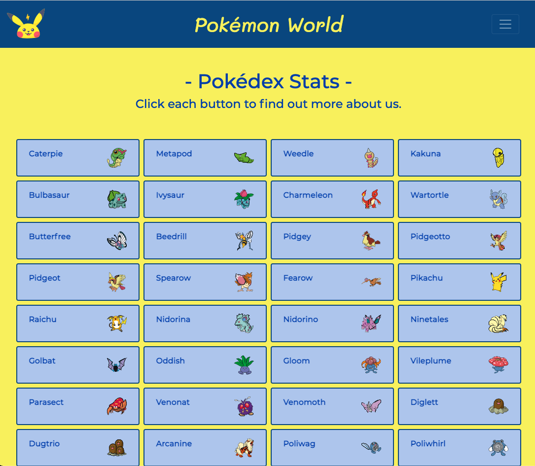 Photo of Pokedex page